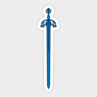 Tizona Sword (blue) Sticker